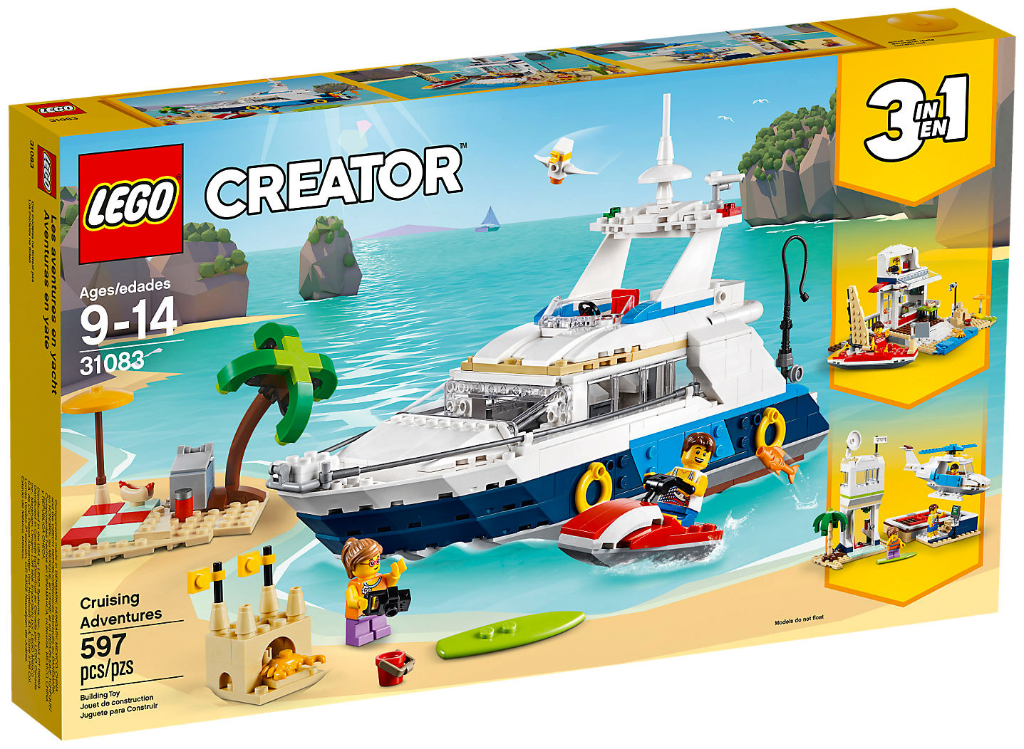 LEGO Creator 31083 pas cher, Les aventures en croisière