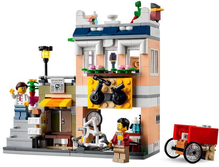 Le magasin de nouille du centre-ville Lego