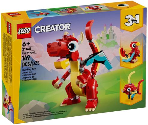 LEGO Creator 31145 Le dragon rouge