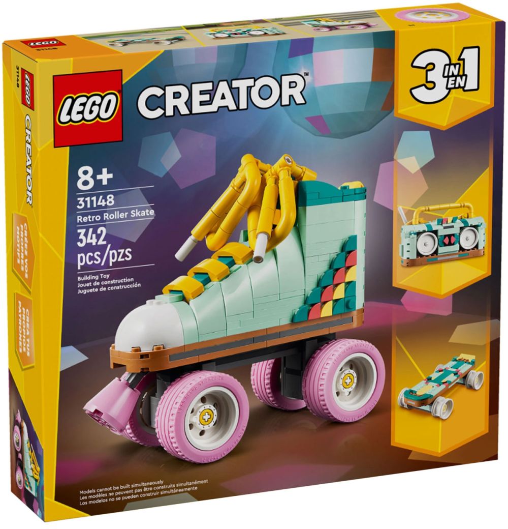 LEGO Creator 31148 pas cher, Les patins à roulettes rétro