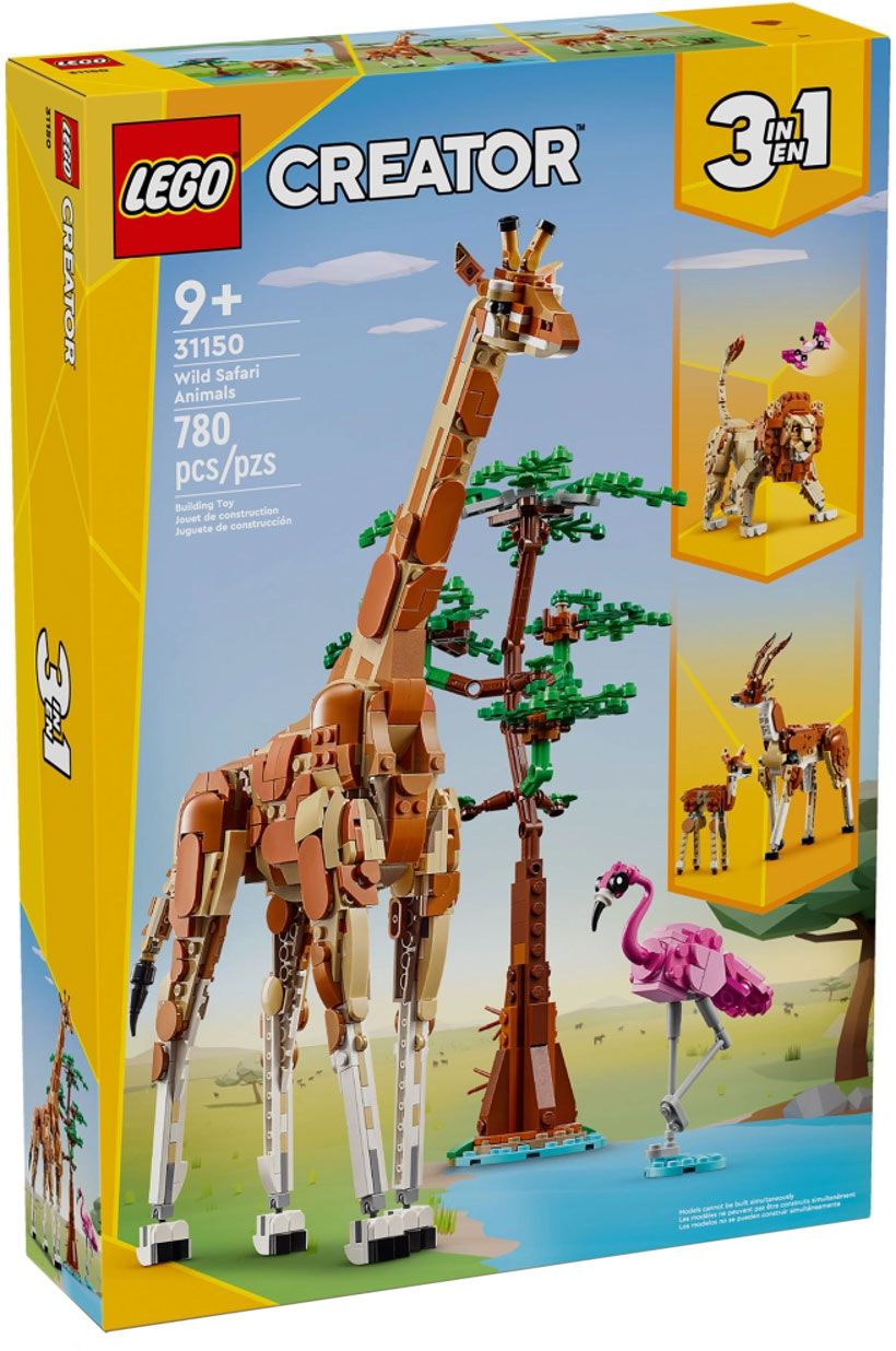 LEGO Creator 31150 pas cher, Les animaux sauvages du safari