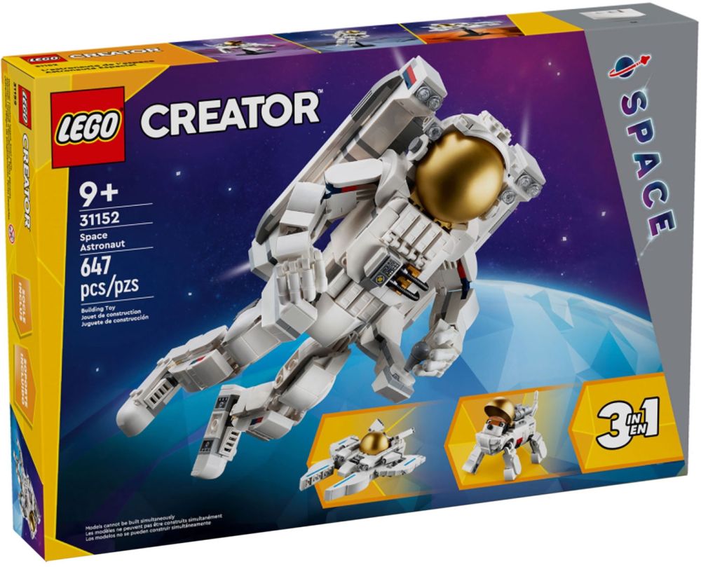LEGO Creator 31152 pas cher, L'astronaute dans l'espace