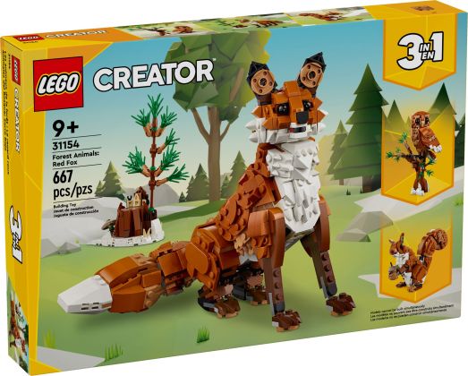 LEGO Creator 31154 Les animaux de la forêt : Le renard roux