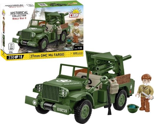 COBI Collection Historique (Historical Collection) 3116 37 mm GMC M6 Fargo