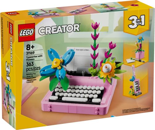 LEGO Creator 31169 La machine à écrire avec des fleurs
