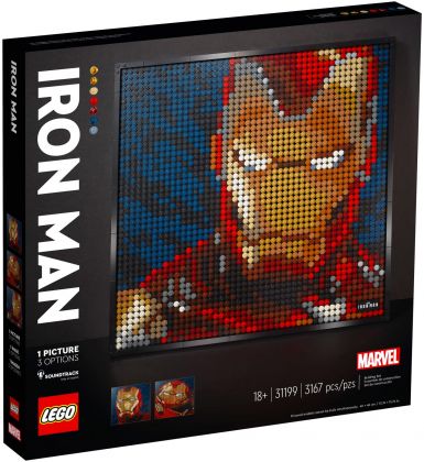 LEGO Art 31199 Iron Man de Marvel Studios
