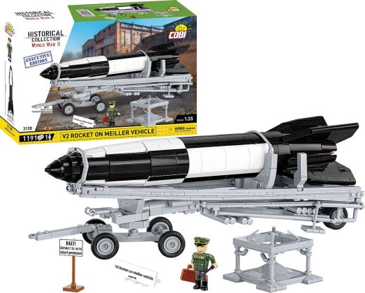 COBI Collection Historique (Historical Collection) 3120 V2 Rocket on Meiller Vehicle - Executive Edition