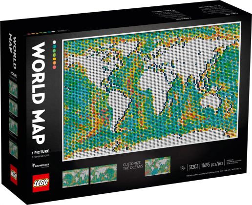 LEGO Art 31203 La carte du monde