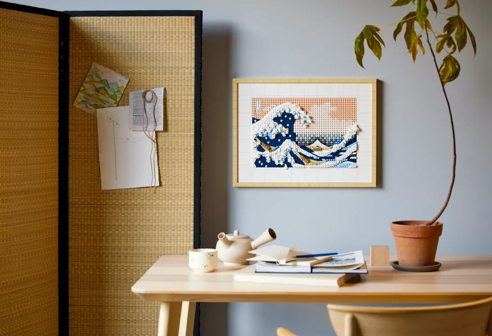 LEGO 31208 Art Hokusai – La Grande Vague, Set de Décoration Murale  Japonaise, Tableau Océan, Loisir Créatif pour Adultes, Intérieur DIY, Décor  Bureau, Cadeau de Saint-Valentin : : Cuisine et Maison