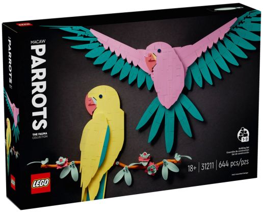 LEGO Art 31211 La collection Faune – Les perroquets Ara