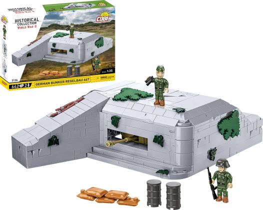COBI Collection Historique (Historical Collection) 3136 Bunker Allemand REGELBAU 667