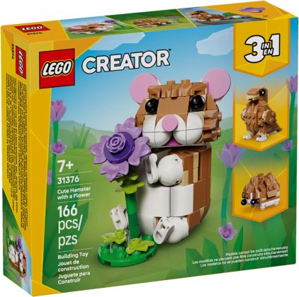 LEGO Creator 31376 L’adorable hamster et la fleur