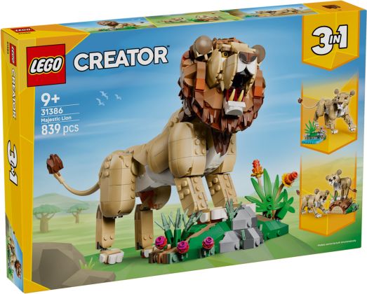 LEGO Creator 31386 Animaux sauvages : le lion majestueux