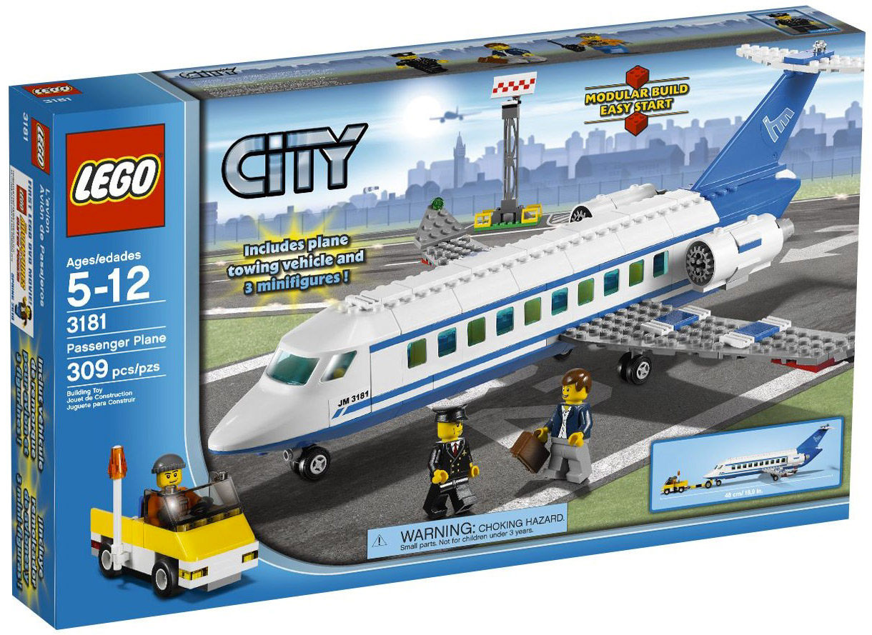LEGO City 3181 pas cher, L'avion