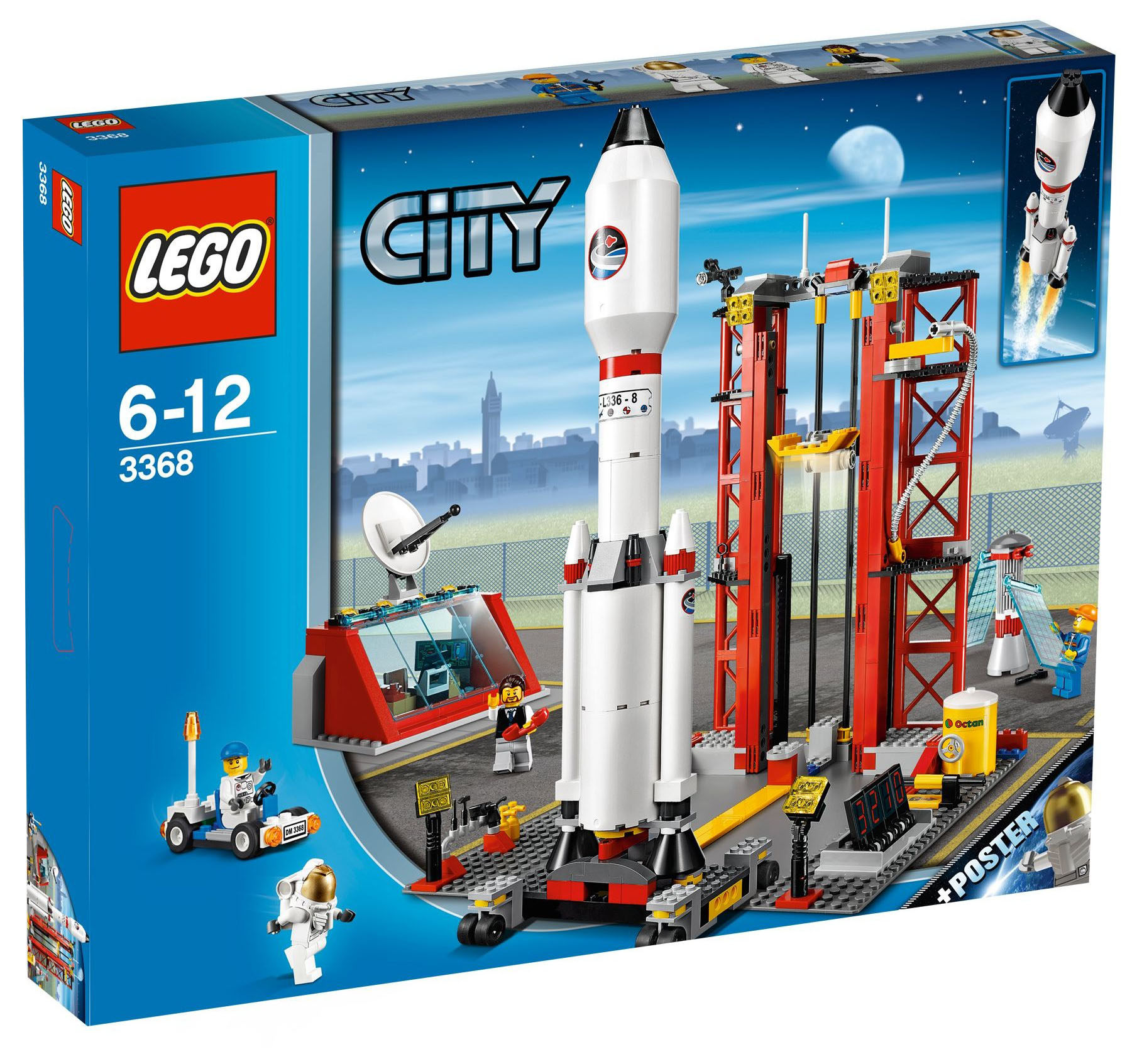 LEGO City 3368 pas cher, Le centre spatial