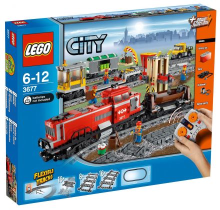 LEGO City 3677 Train de marchandises rouge