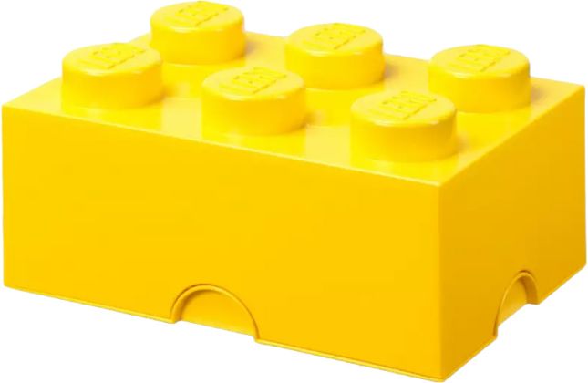 LEGO Rangements 40000802 Brique de rangement jaune 6 plots
