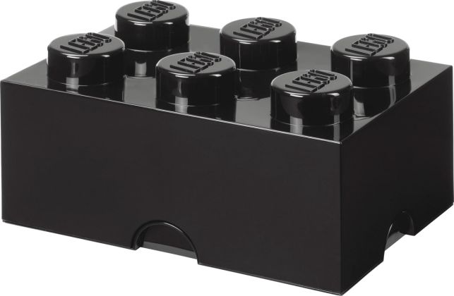 LEGO Rangements 40000803 Brique de rangement noire 6 plots