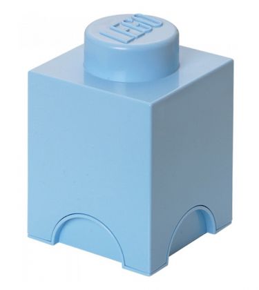 LEGO Rangements 40011736 Brique de rangement bleue claire 1 plot
