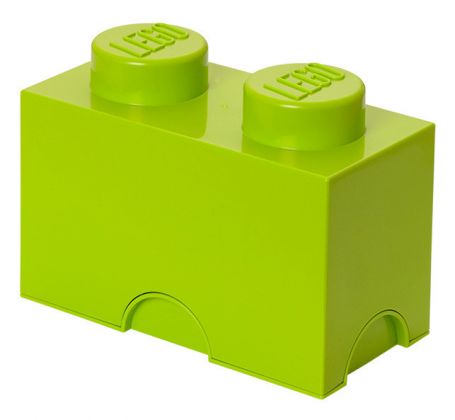 LEGO Rangements 40021220 Brique de rangement verte claire 2 plots