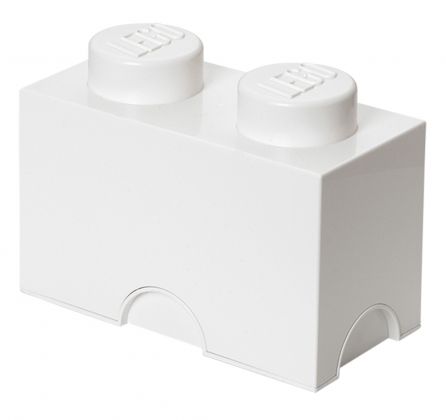 LEGO Rangement 40021735 Brique de rangement blanche 2 plots