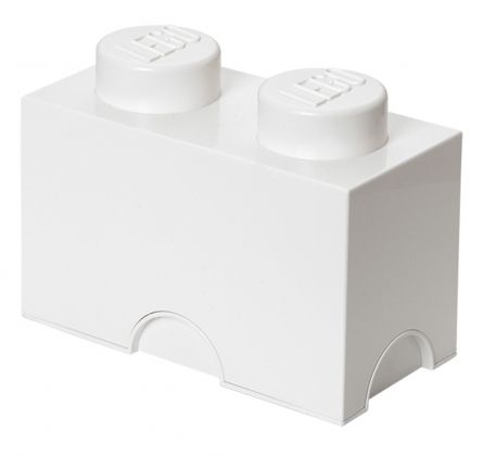 LEGO Rangements 40021735 Brique de rangement blanche 2 plots