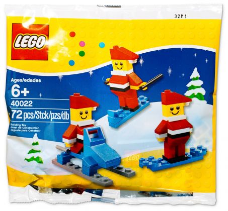 LEGO Saisonnier 40022 Ensemble de Pères Noël miniatures (Polybag)