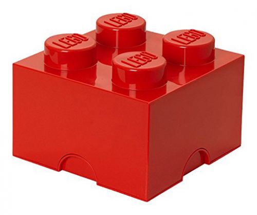 LEGO Rangement 40030130 Brique de rangement rouge 4 plots
