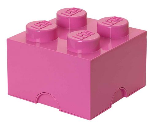 LEGO Rangement 40031739 Brique de rangement rose 4 plots