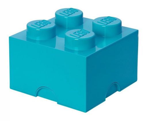 LEGO Rangement 40031743 Brique de rangement azur 4 plots