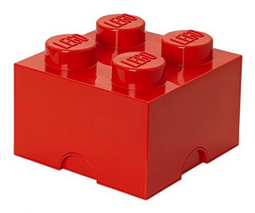 LEGO Rangement 40031751 Brique de rangement Lego Movie rouge 4 plots