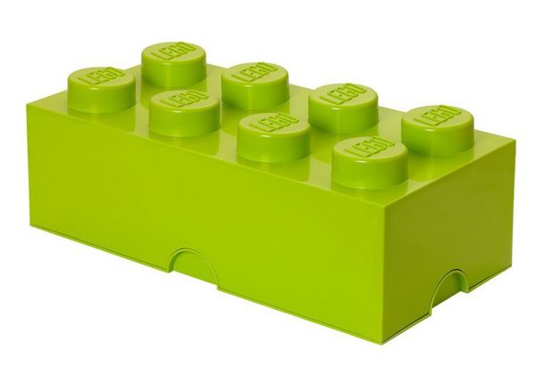 LEGO Rangement 40041220 Brique de rangement Verte claire 8 Plots