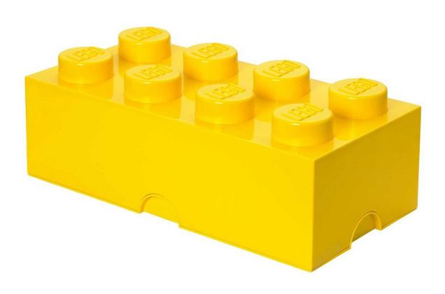 LEGO Rangements 40041732 Brique de rangement jaune 8 Plots