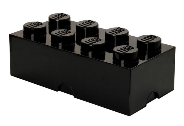 LEGO Rangements 40041733 Brique de rangement noire 8 Plots