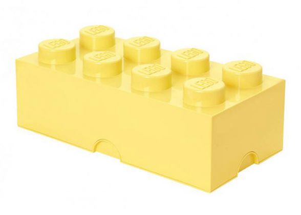 LEGO Rangement 40041741 Brique de rangement jaune claire 8 Plots