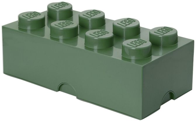 LEGO Rangements 40041747 Brique de rangement vert sable 8 Plots
