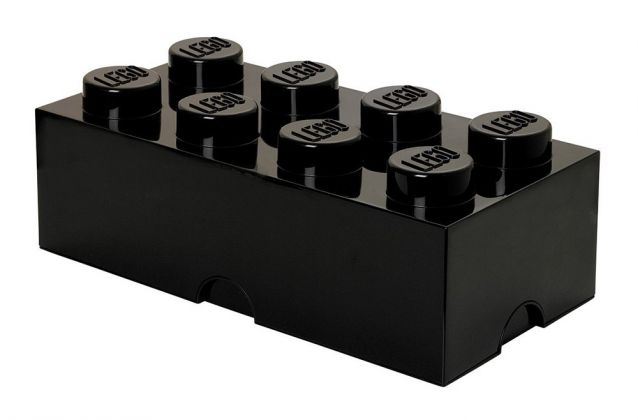 LEGO Rangements 40041750 Brique de rangement Lego Movie noire 8 plots