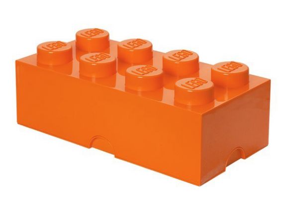 LEGO Rangement 40041753 Brique de rangement orange 8 Plots