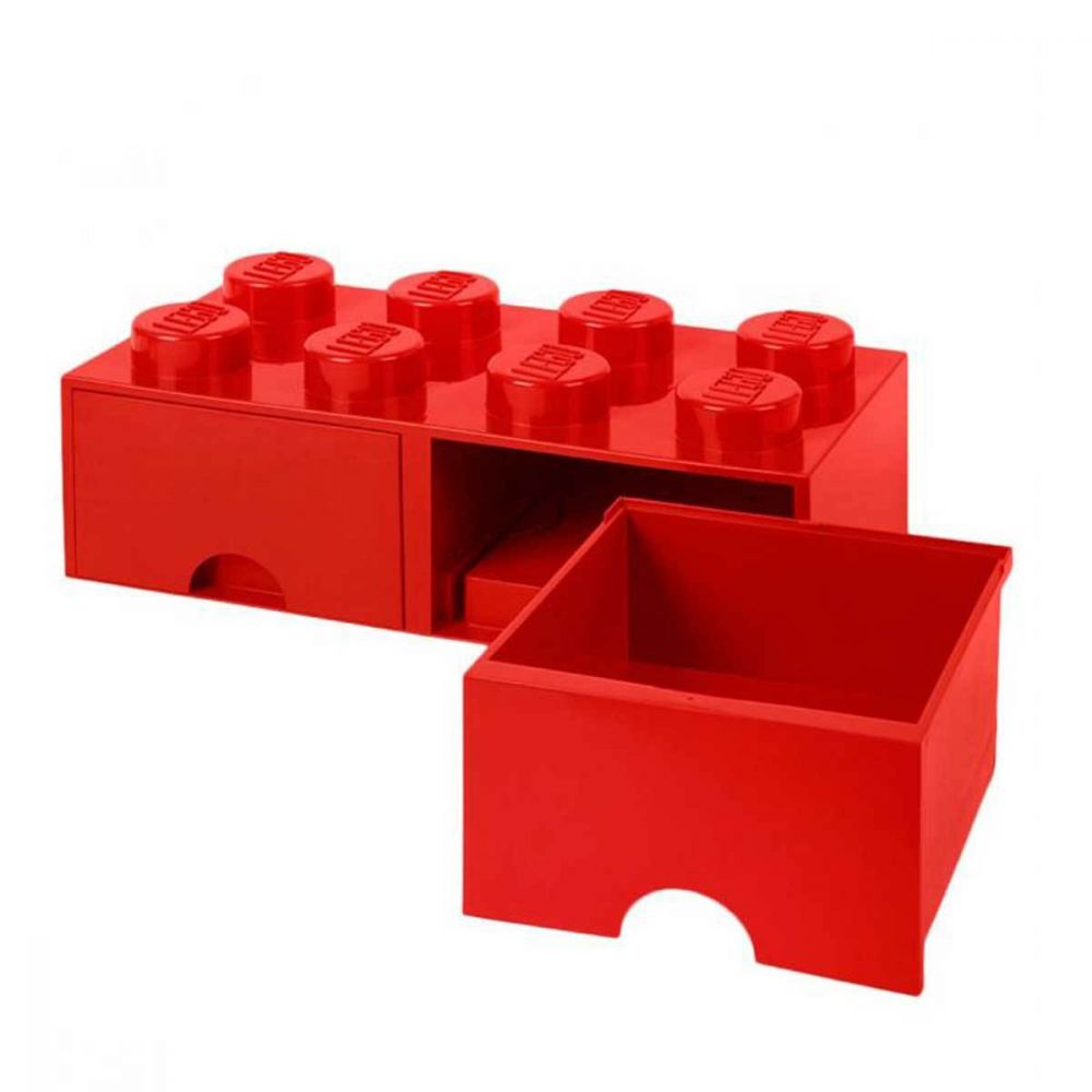 Lego - Brique Bleue De Rangement Empilable 4 Plots Avec Tiroir à
