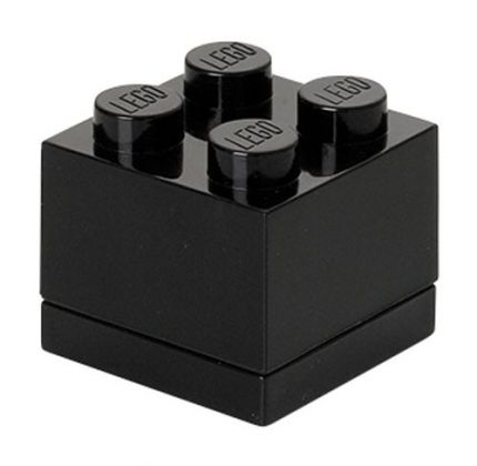 LEGO Rangement 40111733 LEGO Mini Box Noir 4 plots