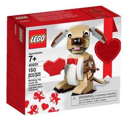 LEGO Saisonnier 40201 Chien cupidon de Saint-Valentin