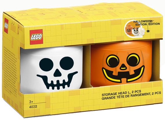 LEGO Rangements 4032 2 Têtes de rangement, édition Halloween, Taille L