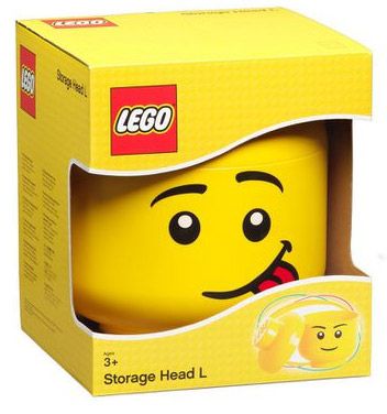 LEGO Rangement 40321726 Rangement en forme de tête de garçon LEGO - Large