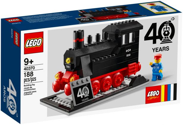 LEGO Objets divers 40370 LEGO Trains 40ème anniversaire