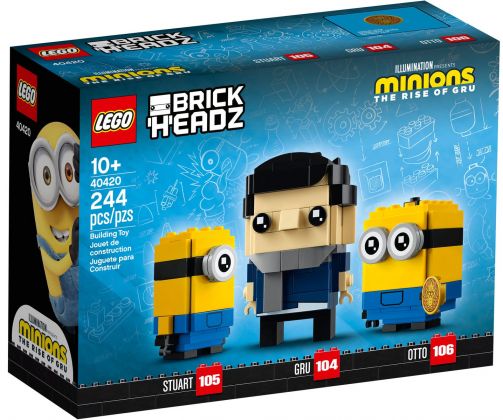 LEGO BrickHeadz 40420 Gru, Stuart et Otto (Minions)