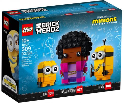 LEGO BrickHeadz 40421 Belle Bottom, Bob et Kevin (Minions)