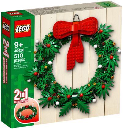 LEGO Saisonnier 40426 Couronne de Noël 2-en-1