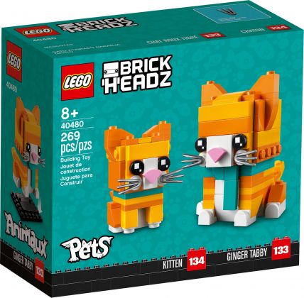 LEGO BrickHeadz 40480 Le chat roux tigré