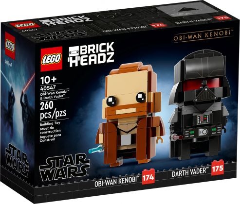 LEGO BrickHeadz 40547 Obi-Wan Kenobi et Dark Vador