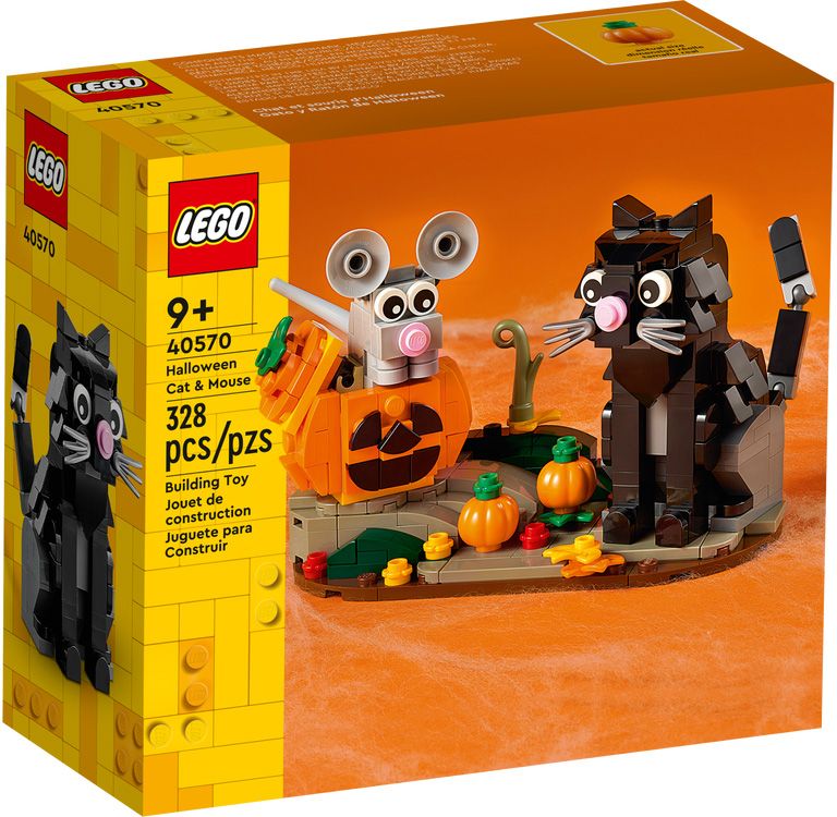 LEGO Saisonnier 40570 pas cher, La souris et le chat d'Halloween